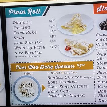 Leela's Roti & Doubles - Menu - Caribbean Near Me - Mississauga, Ontario Leela's Roti & Doubles - Menu - Caribbean Near Me - Mississauga, Ontario