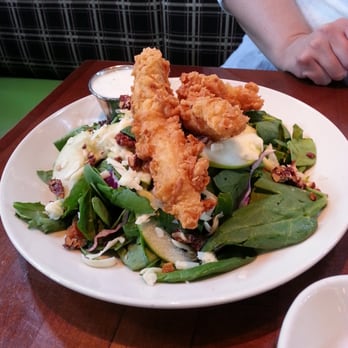 Whiskey Cake - Salad with chicken strips! - New American Near Me - Plano, Texas Whiskey Cake - Salad with chicken strips! - New American Near Me - Plano, Texas