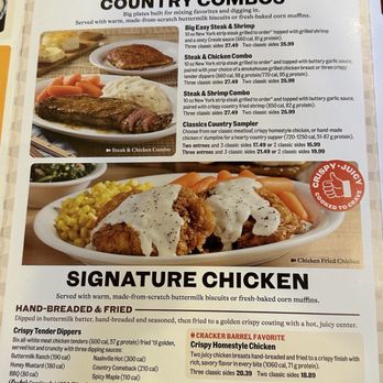 Cracker Barrel Old Country Store - Cracker Barrel Classic & Country Combo meals - American Near Me - Camarillo, California Cracker Barrel Old Country Store - Cracker Barrel Classic & Country Combo meals - American Near Me - Camarillo, California