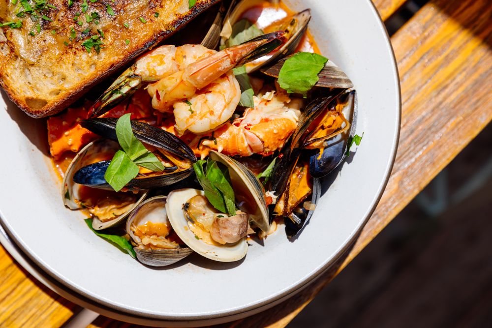 Food from Clark's Oyster Bar–Houston