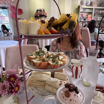 The RoyalTEA Garden - The food trays were so cute and delicious - Tea Rooms Near Me - Pleasanton, California