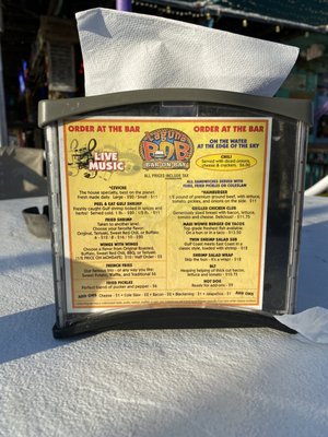 Menu photo 2 Laguna BoB South Padre Island, TX