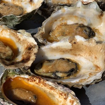 Hog Island Oyster - THE BEST!! Bbq chipotle bourbon butter oysters - Seafood Near Me - Marshall, California