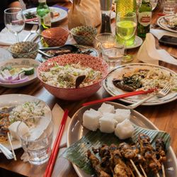 Fat Rice - A map of the little feast we prepared for our Malaysian Rice Table dinner at The Depanneur
