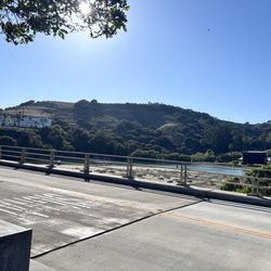 View from the park side of the street to the other side of