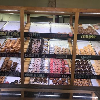 SloDoCo Donuts - Not the entire selection, just what i could fit in the shot - Donuts Near Me - San Luis Obispo, California