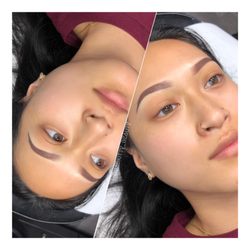 Ombré powder brows