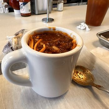 Buck Russell's - 8oz coffee cup of chili - Sandwiches Near Me - Wilmette, Illinois