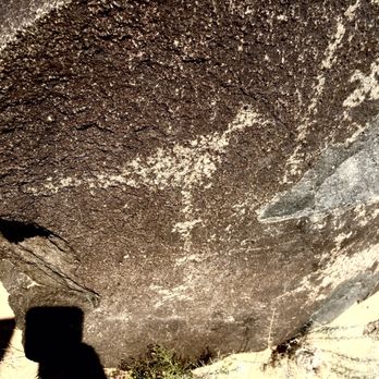 Petroglyph National Monument - Road runner and coyote - Landmarks & Historical Buildings Near Me - Albuquerque, New Mexico