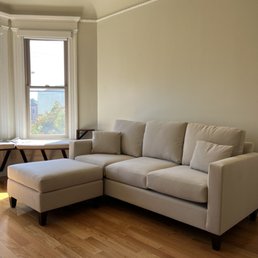 Our custom sofa was cheaper than West Elm, Interior Define and all the rest, plus it was higher quality and totally custom down to the inch!