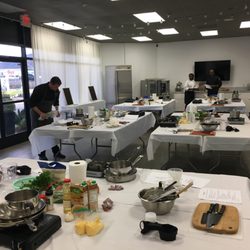 Artful Chefs - SAE kitchen set up for team building event cooking class