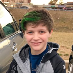 Noel's awesome new hairstyle by Kaila (color) & Adele (cut & style), at Image Is Salon in Timonium, Md.