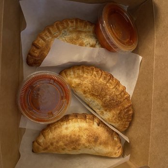 Lazo Empanadas - 12. Spinach & Cheese with Red Hot Sauce 1 Oz - Empanadas Near Me - Denver, Colorado Lazo Empanadas - 12. Spinach & Cheese with Red Hot Sauce 1 Oz - Empanadas Near Me - Denver, Colorado