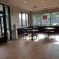 Indoor seating area, June 2026.