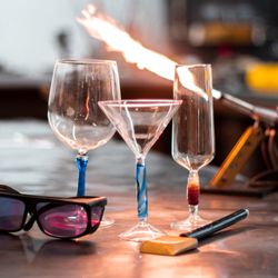 Lake Superior Art Glass - Make wine goblets and have a glass of vino afterward. Up to 6 people in a class so bring your besties!