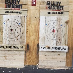 Bury the Hatchet - King of Prussia - His and hers bullseyes