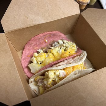 Cafecito - 2 breakfast tacos to-go - Mexican Near Me - Fort Worth, Texas Cafecito - 2 breakfast tacos to-go - Mexican Near Me - Fort Worth, Texas