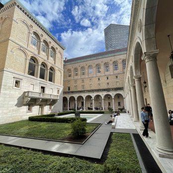 Boston Public Library - Outside garden - Libraries Near Me - Boston, Massachusetts