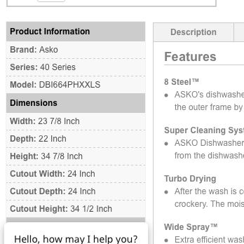 Snyder Diamond - 34 1/2" height cutout required for machine sold. Told "we'll make it work" when cutout height is 33 1/8" - Appliances Near Me - Santa Monica, California Snyder Diamond - 34 1/2" height cutout required for machine sold. Told "we'll make it work" when cutout height is 33 1/8" - Appliances Near Me - Santa Monica, California