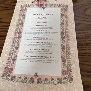 Swaraj India - Menu - Indian Near Me - Santa Clara, California Swaraj India - Menu - Indian Near Me - Santa Clara, California