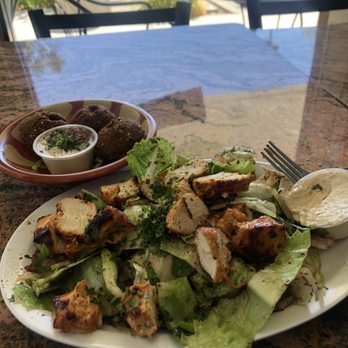 Shish Grill - Shish salad with chicken kabobs and falafel - Mediterranean Near Me - San Ramon, California Shish Grill - Shish salad with chicken kabobs and falafel - Mediterranean Near Me - San Ramon, California