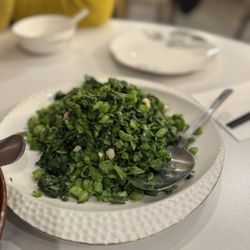 Chef Tan - V5 sautéed hunan mustard leaf 湖南雪里红