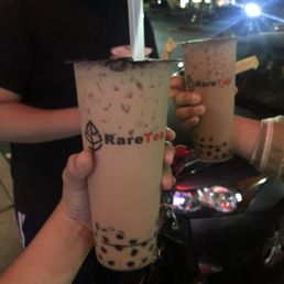 Okinawa milk tea with boba Okinawa milk tea with boba