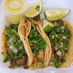Asada, al pastor and guisado tacos. Asada near perfection.