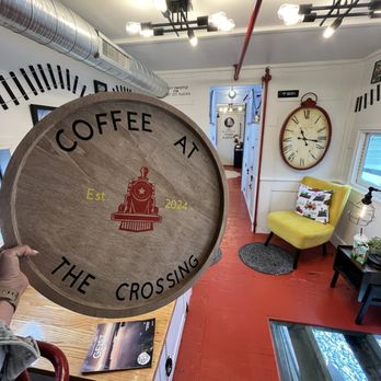 Coffee At The Crossing - The train area - Coffee & Tea Near Me - McCordsville, Indiana
