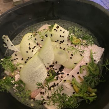 Pitiona - Agua Chile de chuleto. Lime pork like ceviche. Delicious! - Signature Cuisine Near Me - Oaxaca, OAX