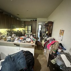 Rocket Junk Removal Services - Before cleanout -- home filled with clutter and unwanted materials.this was a hoarding clean up done responsibly and respectfully.