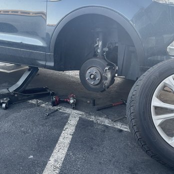 Ideal Roadside - This is how he left my car for over 24hrs because he broke a part to get it off without thinking first. - Roadside Assistance Near Me