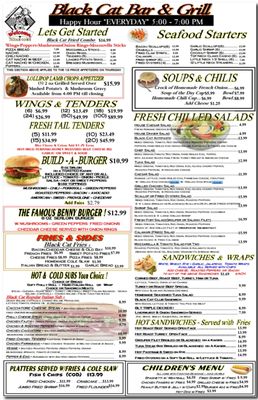 Menu photo 6 Black Cat Bar & Grill Absecon, NJ