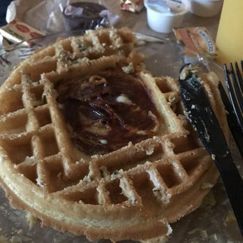 GuestHouse Bellingham - Make-your-own waffles. I put a cinnamon danish in mine haha - Hotels Near Me - Bellingham, Washington