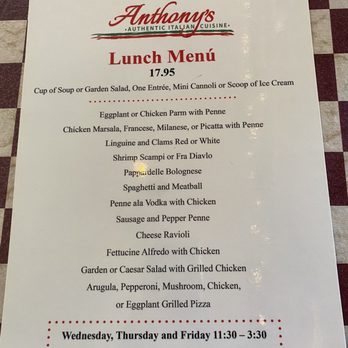 ANTHONY’S AUTHENTIC ITALIAN CUISINE - Updated October 2025 - 320 Photos ...
