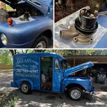 Commercial Water Pump Rebuilders - Water Pump Rebuild for this vintage Ford milk truck turned parade cruiser - Machine Shops Near Me - Houston, Texas Commercial Water Pump Rebuilders - Water Pump Rebuild for this vintage Ford milk truck turned parade cruiser - Machine Shops Near Me - Houston, Texas
