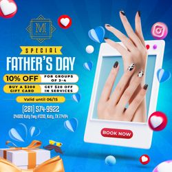 Marlen’s Nail Bar - FATHER'S DAY DEALS AT MARLEN'S NAIL BAR
Let's celebrate the dads -- and treat your whole crew too!