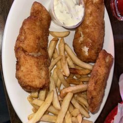 The Tower Inn Bar and Grill - Fish fry with French fries