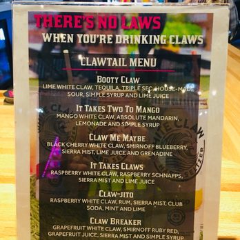 Smash Park - Claw tail menu - Bars Near Me - West Des Moines, Iowa Smash Park - Claw tail menu - Bars Near Me - West Des Moines, Iowa