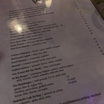 Mua - Menu - Bars Near Me - Oakland, California