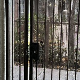 One of many gates that have been broken for months.