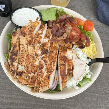 PKL Social - Grilled chicken Cobb salad - Pickleball Near Me - Houston, Texas PKL Social - Grilled chicken Cobb salad - Pickleball Near Me - Houston, Texas