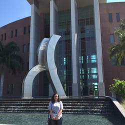 Florida Gulf Coast University Cohen Center - Fountain by the main entrance