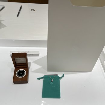 Brilliant Earth - Presentation of gemstone purchase, complementary jewelry cleaner, and free pearl necklace! - Jewelry Near Me - Austin, Texas
