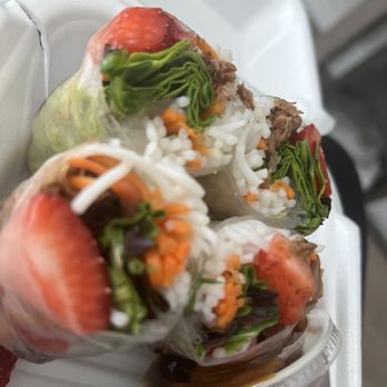 Rolls N Bowls - strawberries, broccoli, and rice - Vietnamese Near Me - Metairie, Louisiana Rolls N Bowls - strawberries, broccoli, and rice - Vietnamese Near Me - Metairie, Louisiana