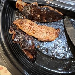 Cracker Barrel Old Country Store - Super thin Grilled Chicken Tenders that are burnt.