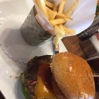 Maggie McFly's - Cold veggie burger - New American Near Me - Virginia Beach, Virginia