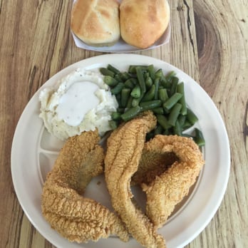 Cochran's Cafeteria - a plate of fried fish, green beans, and rolls - Chicken Shop Near Me - Gun Barrel City, Texas Cochran's Cafeteria - a plate of fried fish, green beans, and rolls - Chicken Shop Near Me - Gun Barrel City, Texas