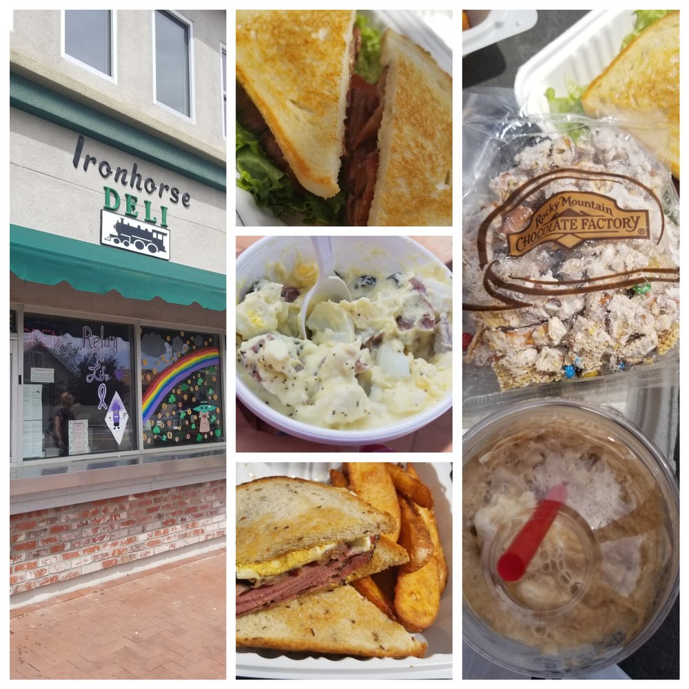 Iron Horse Deli - BLT and potato salad/ hot pastrami and wedges. Rootbeer float - Burgers Near Me - Manteca, California Iron Horse Deli - BLT and potato salad/ hot pastrami and wedges. Rootbeer float - Burgers Near Me - Manteca, California