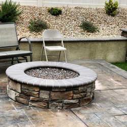 Concrete & Masonry Construction - Natural gas firepit